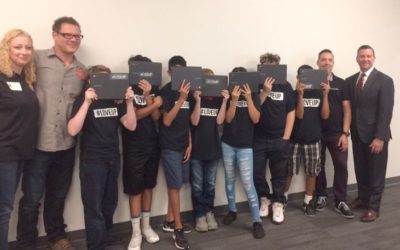 Johnjay and Rich #LoveUp Foundation Donates 100 New Laptops to Kids in Foster Care