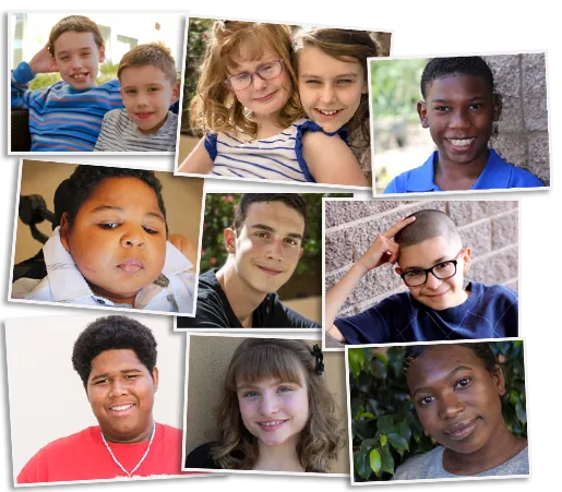 Foster kids from the Children's Heart Gallery